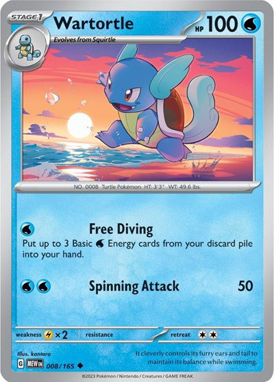 Wartortle #008/165 (Normal) - SV: 151