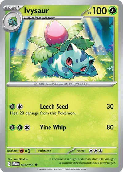Ivysaur #002/165 (Normal) - SV: 151