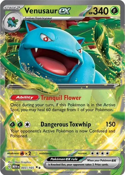 Venusaur ex #003/165 (Holofoil) - SV: 151