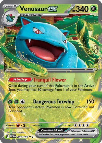 Venusaur ex #003/165 (Holofoil) - SV: 151