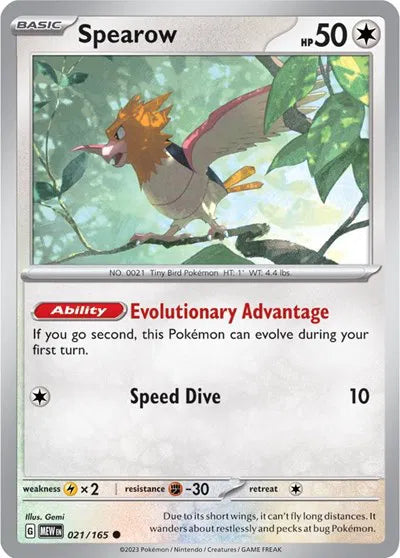 Spearow #021/165 (Normal) - SV: 151