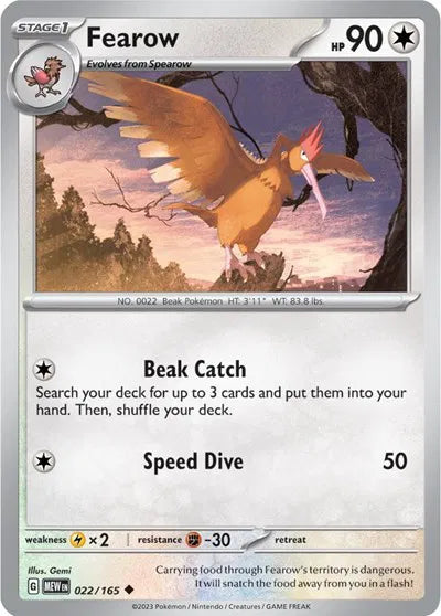 Fearow #022/165 (Normal) - SV: 151