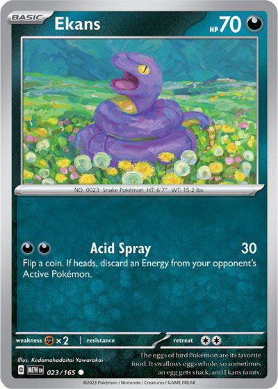 Ekans #023/165 (Normal) - SV: 151