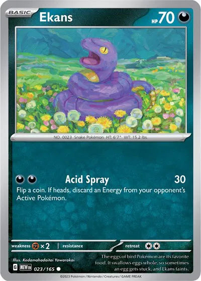 Ekans #023/165 (Normal) - SV: 151