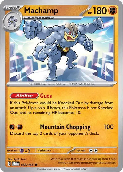 Machamp #068/165 (Reverse Holofoil) - SV: 151