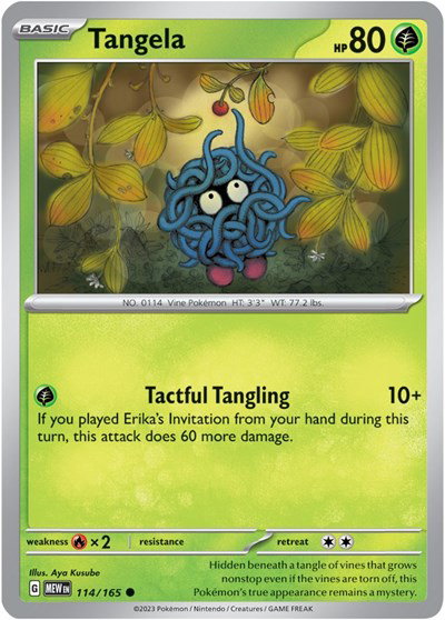 Tangela #114/165 (Normal) - SV: 151