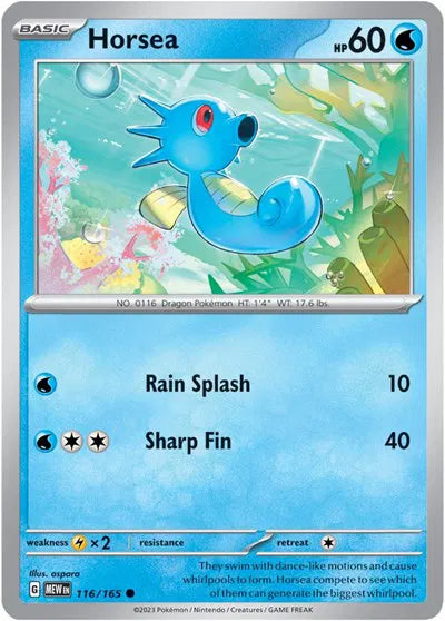 Horsea #116/165 (Normal) - SV: 151