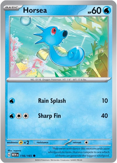 Horsea #116/165 (Normal) - SV: 151