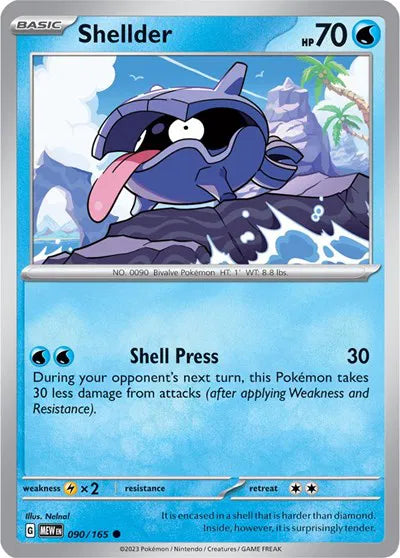Shellder #090/165 (Normal) - SV: 151