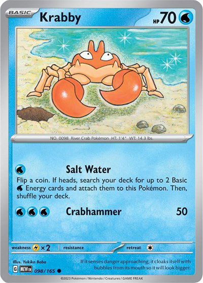 Krabby #098/165 (Normal) - SV: 151