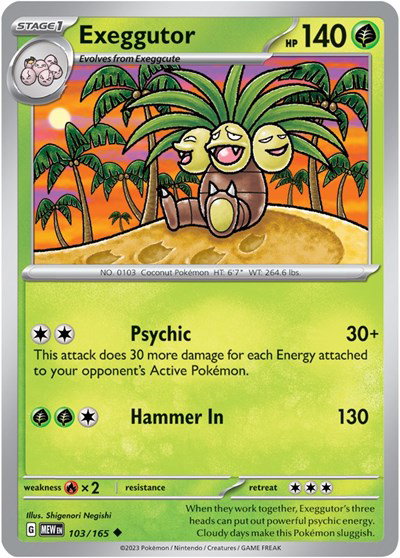 Exeggutor #103/165 (Normal) - SV: 151