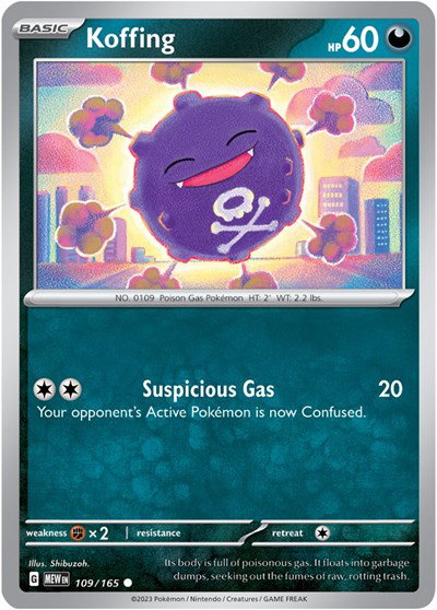 Koffing #109/165 (Normal) - SV: 151