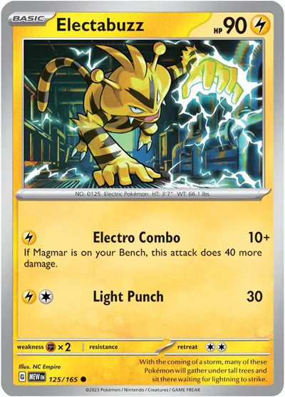 Electabuzz #125/165 (Normal) - SV: 151