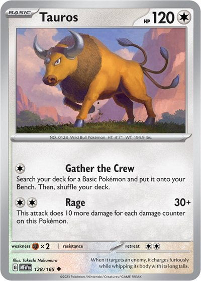 Tauros #128/165 (Normal) - SV: 151