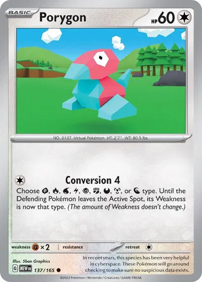 Porygon #137/165 (Normal) - SV: 151