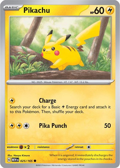 Pikachu #025/165 (Normal) - SV: 151