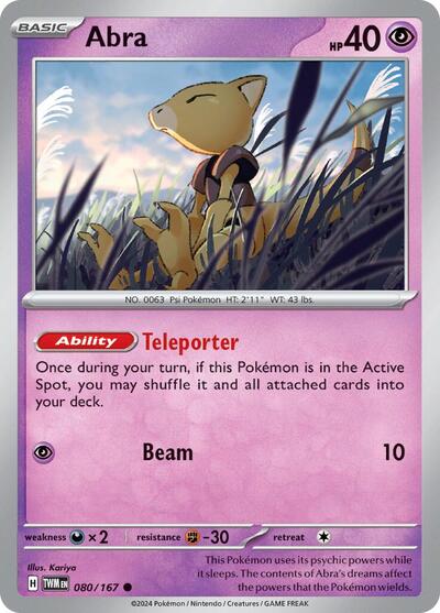 Abra #080/167 (Normal) - Twilight Masquerade