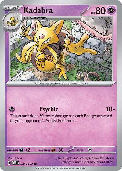 Kadabra #081/167 (Normal) - Twilight Masquerade