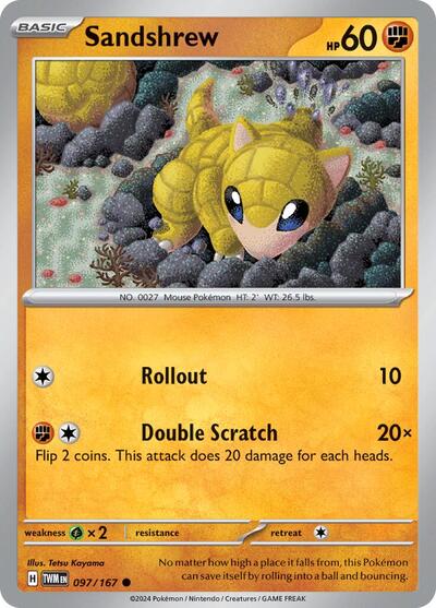 Sandshrew #097/167 (Normal) - Twilight Masquerade