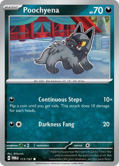 Poochyena #113/167 (Normal) - Twilight Masquerade