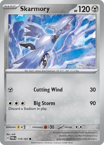 Skarmory #119/167 (Normal) - Twilight Masquerade