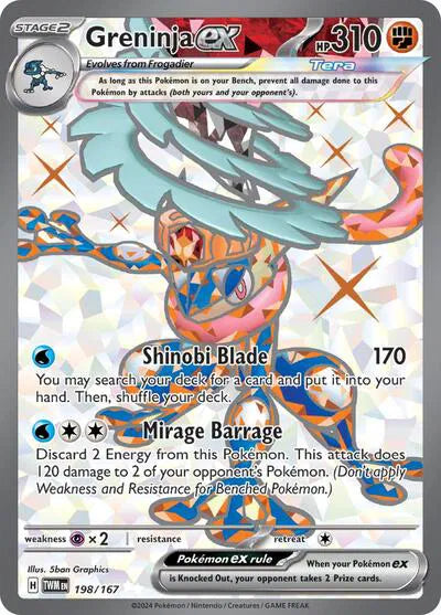 Greninja ex #198/167 (Holofoil) - Twilight Masquerade