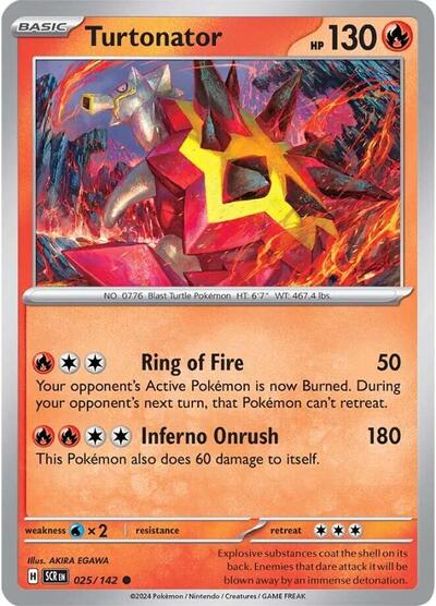 Turtonator #025/142 (Reverse Holofoil) - Stellar Crown