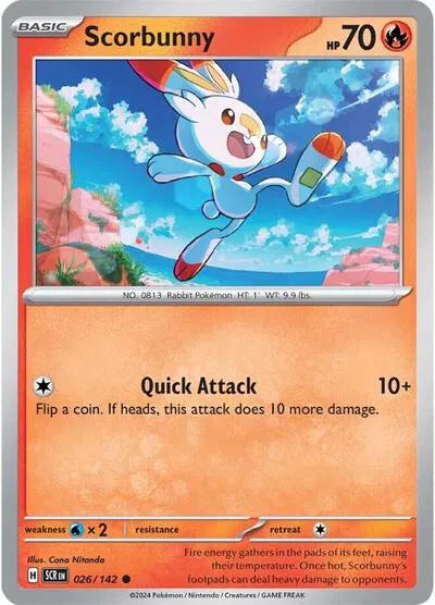 Scorbunny #026/142 (Normal) - Stellar Crown