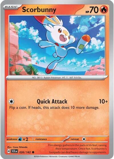 Scorbunny #026/142 (Normal) - Stellar Crown