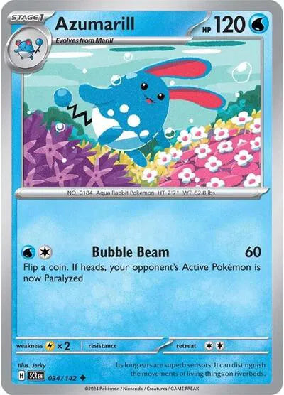 Azumarill #034/142 (Reverse Holofoil) - Stellar Crown