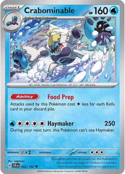 Crabominable #042/142 (Reverse Holofoil) - Stellar Crown