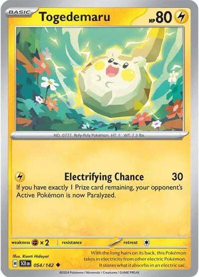 Togedemaru #054/142 (Reverse Holofoil) - Stellar Crown