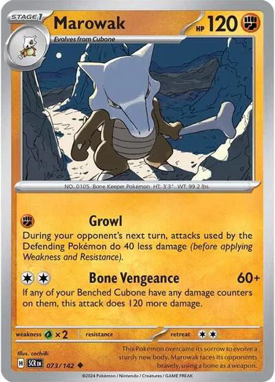 Marowak #073/142 (Reverse Holofoil) - Stellar Crown