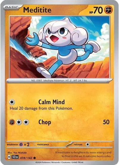 Meditite #078/142 (Reverse Holofoil) - Stellar Crown