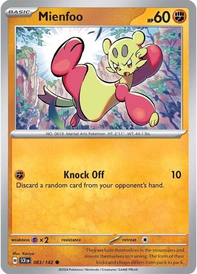 Mienfoo #083/142 (Reverse Holofoil) - Stellar Crown