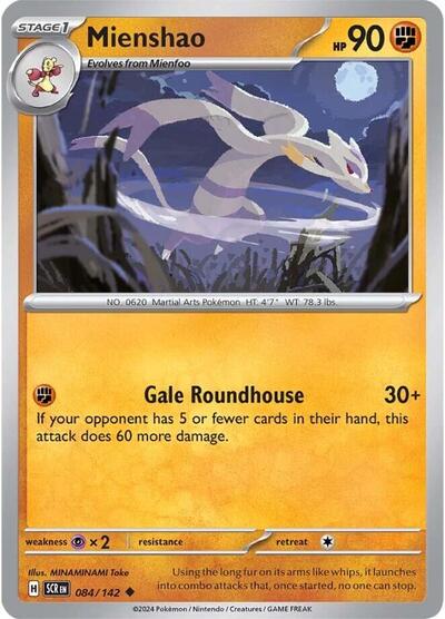 Mienshao #084/142 (Reverse Holofoil) - Stellar Crown