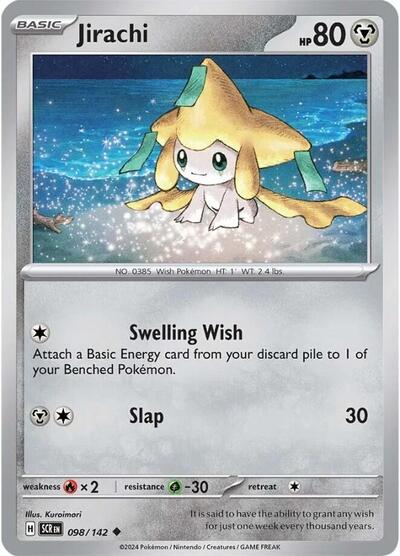 Jirachi #098/142 (Reverse Holofoil) - Stellar Crown