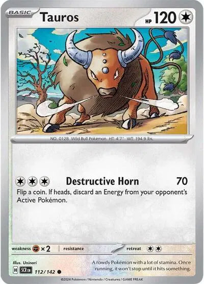 Tauros #112/142 (Normal) - Stellar Crown