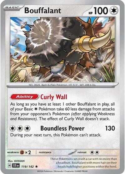 Bouffalant #119/142 (Reverse Holofoil) - Stellar Crown