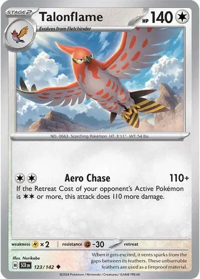 Talonflame #123/142 (Reverse Holofoil) - Stellar Crown