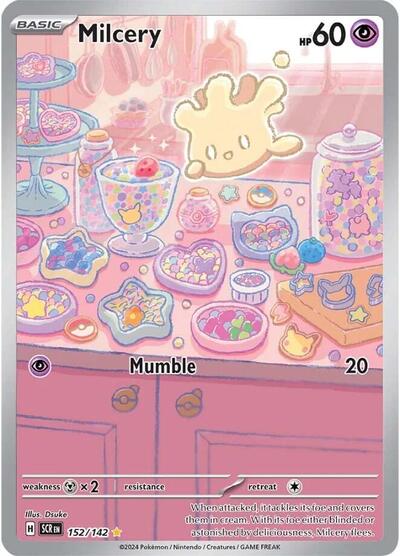 Milcery #152/142 (Holofoil) - Stellar Crown
