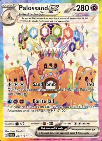 Palossand ex #221/191 (Holofoil) - Surging Sparks