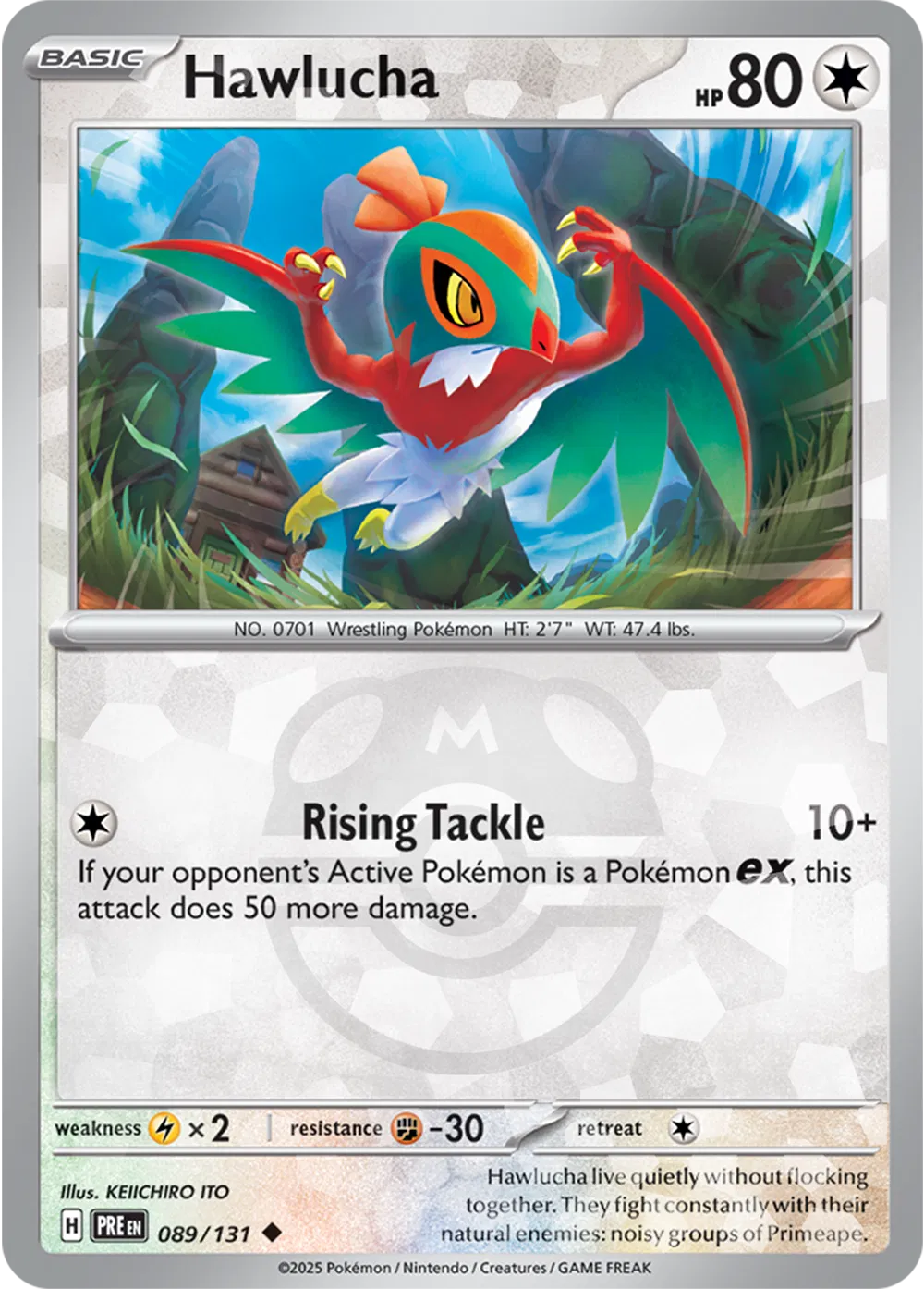 Hawlucha (Master Ball Pattern) #089/131 (Holofoil) - Prismatic Evolutions