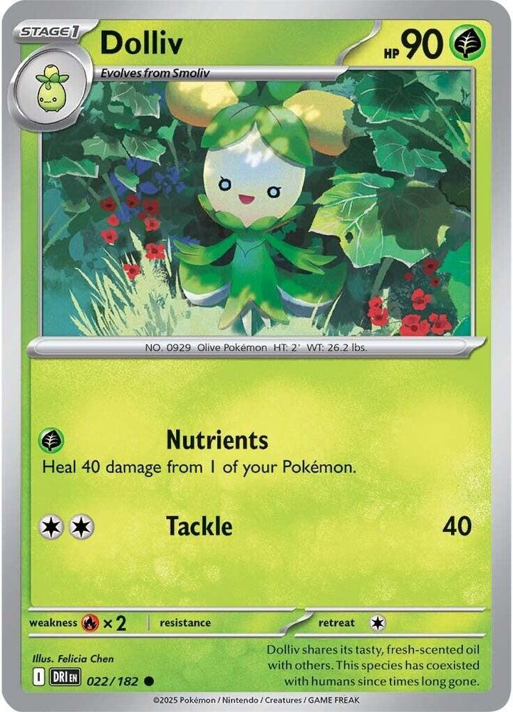 Dolliv #022/182 (Reverse Holofoil) - Destined Rivals