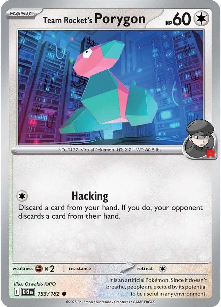 Team Rocket's Porygon #153/182 (Normal) - Destined Rivals