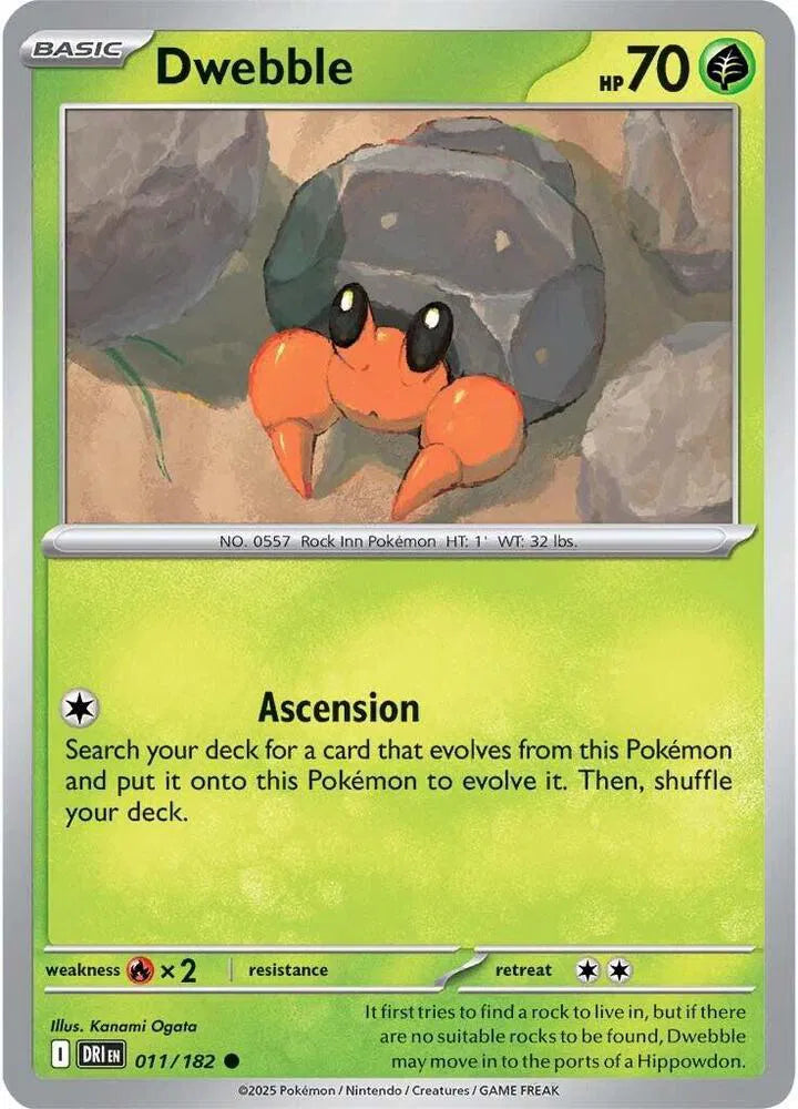 Dwebble #011/182 (Normal) - Destined Rivals
