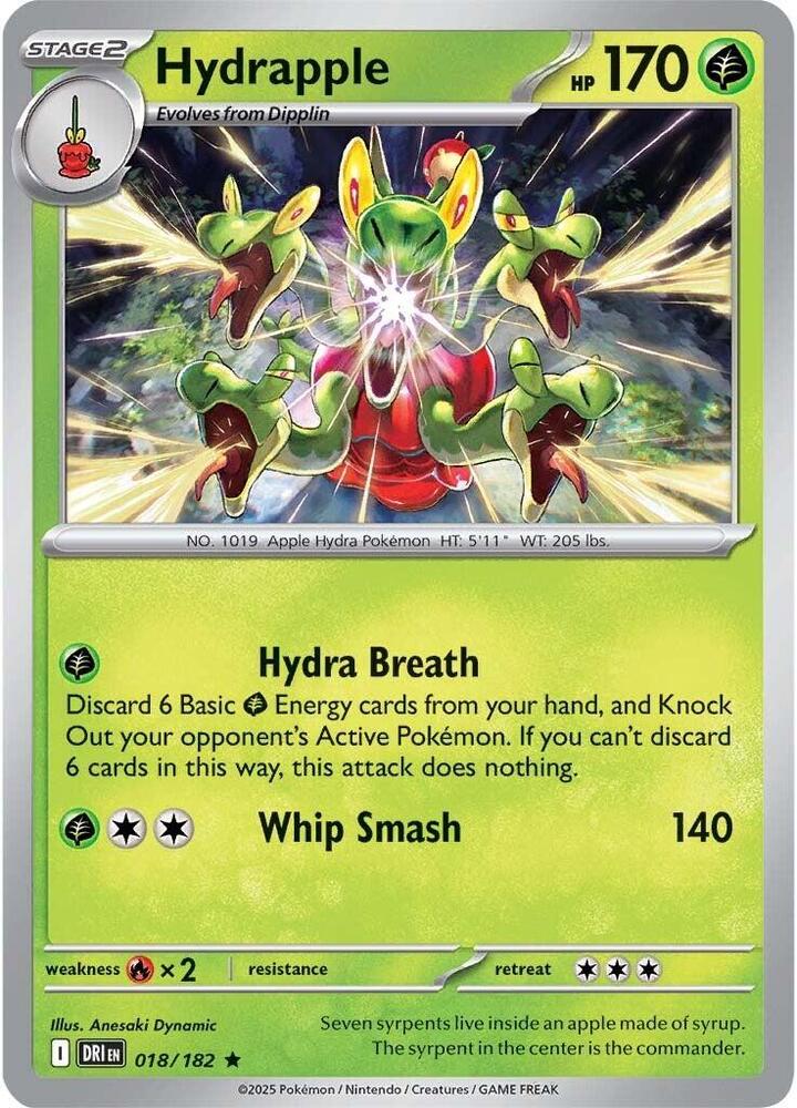 Hydrapple #018/182 (Holofoil) - Destined Rivals