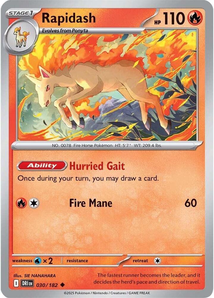 Rapidash #030/182 (Normal) - Destined Rivals