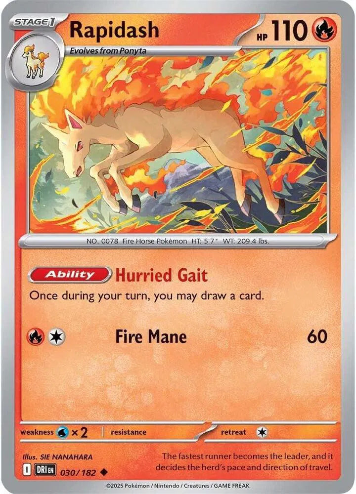 Rapidash #030/182 (Normal) - Destined Rivals
