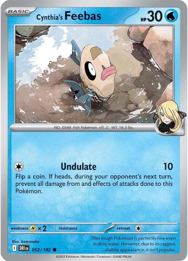 Cynthia's Feebas #052/182 (Normal) - Destined Rivals